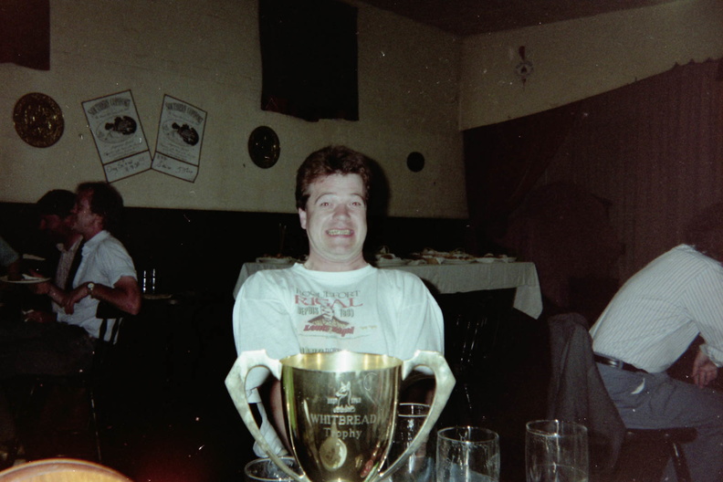 Roger Norton with the cup