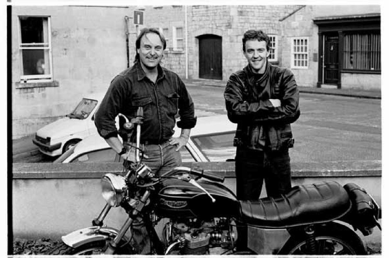 Myself, Sean Deegan and his motorbike