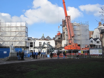 Work continues on the Royal Clarence Hotel