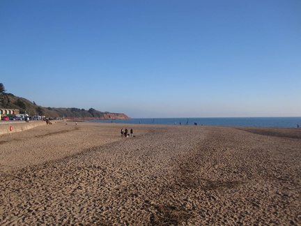 Exmouth Beach in January