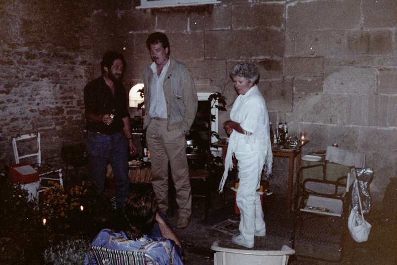 Party at Peter and Carol Cottington's cottage at Corsham