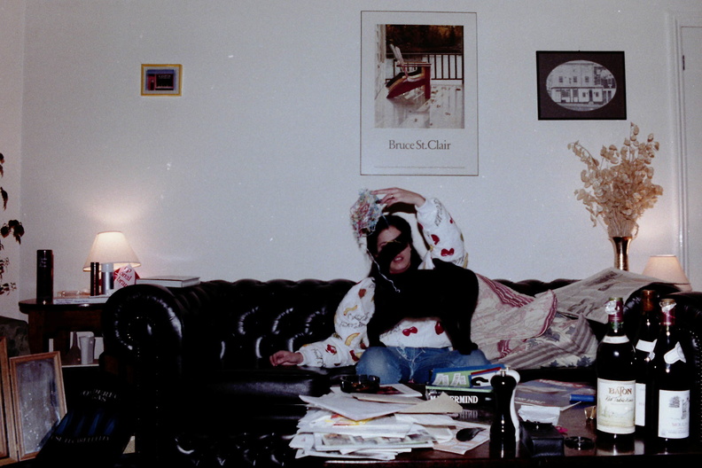 At the flat with the cat