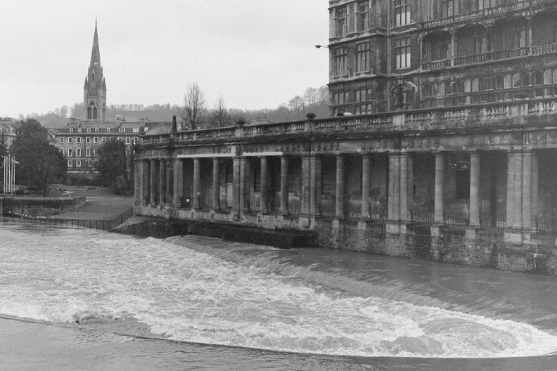 Avon in flood at Bath