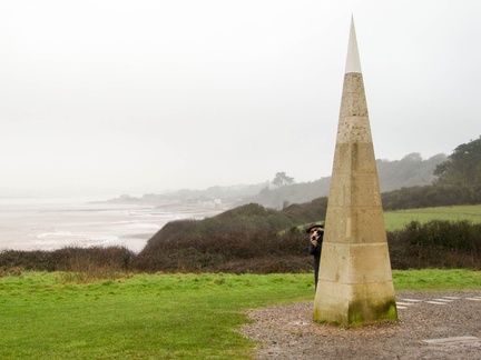 Geoneedle in the February drizzle