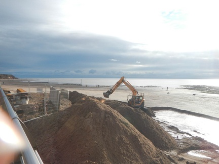 Extending the lifeboat slipway