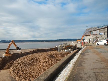 Extending the lifeboat slipway