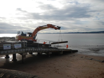 Extending the lifeboat slipway