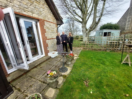 Susan, Norman and Kisty at Mum's House